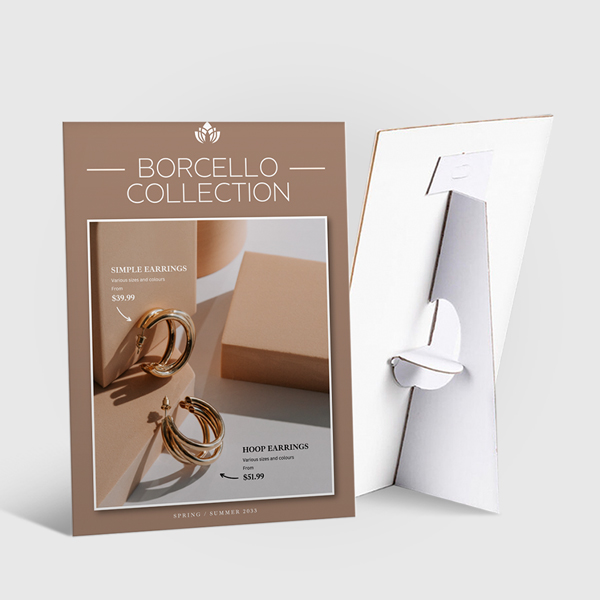 White PVC Counter Cards