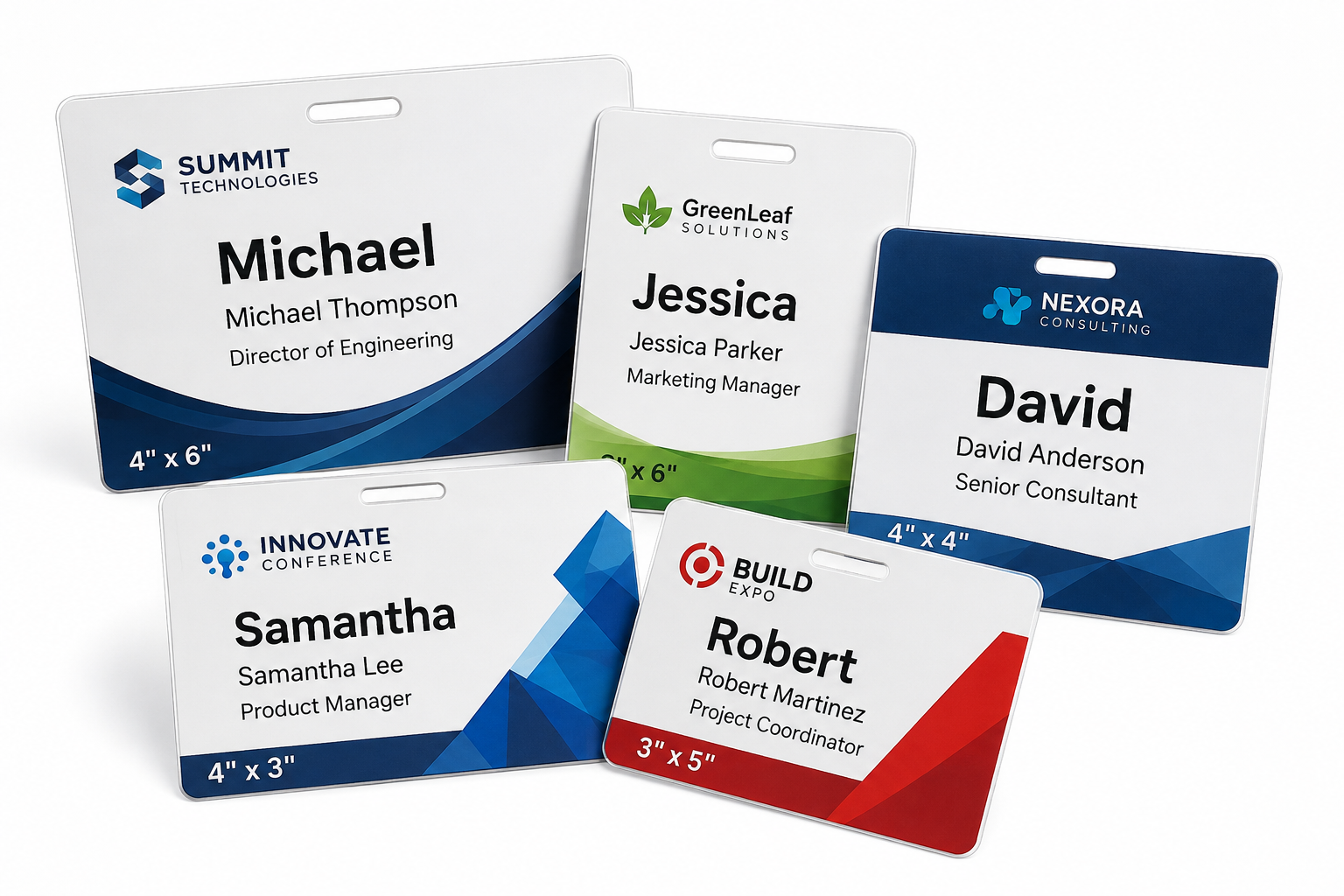 Custom Laminated Name Badges 3