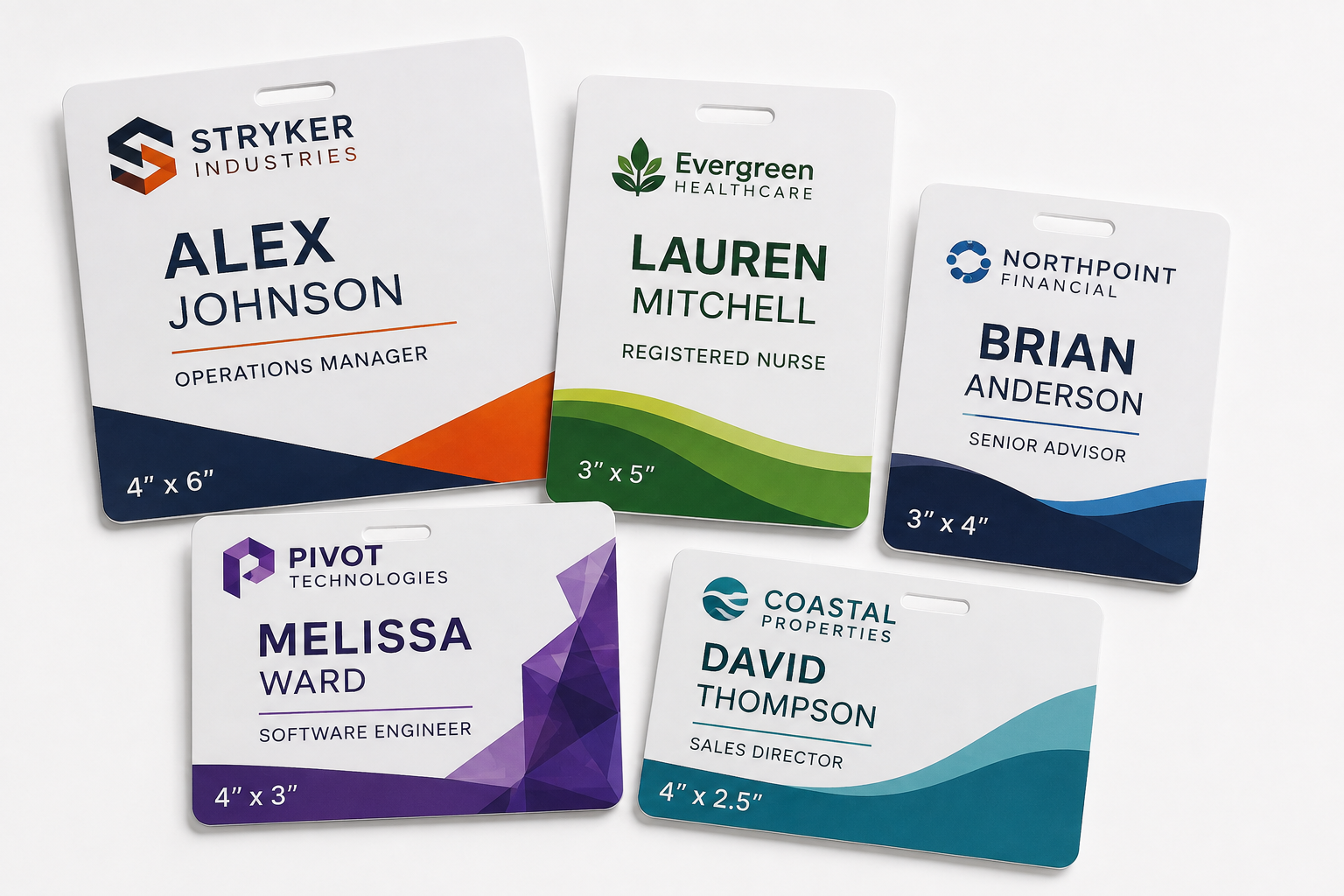 Custom Laminated Name Badges 5