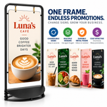 Changeable A-Frame Sidewalk Signs 1
