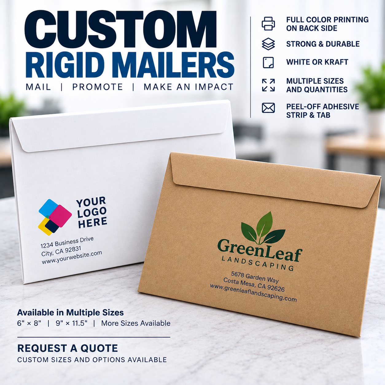Custom Full Color Rigid Mailers 1