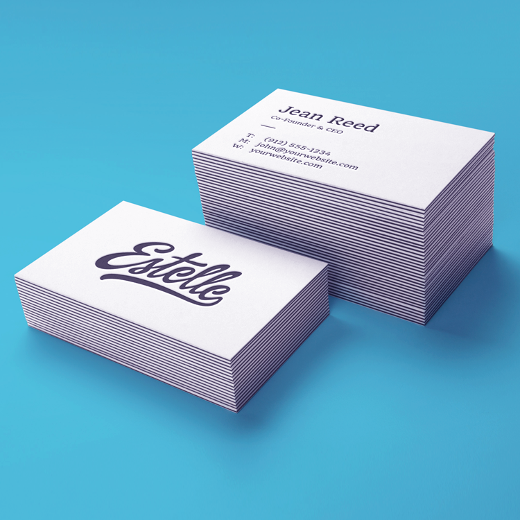 Layered Business Cards