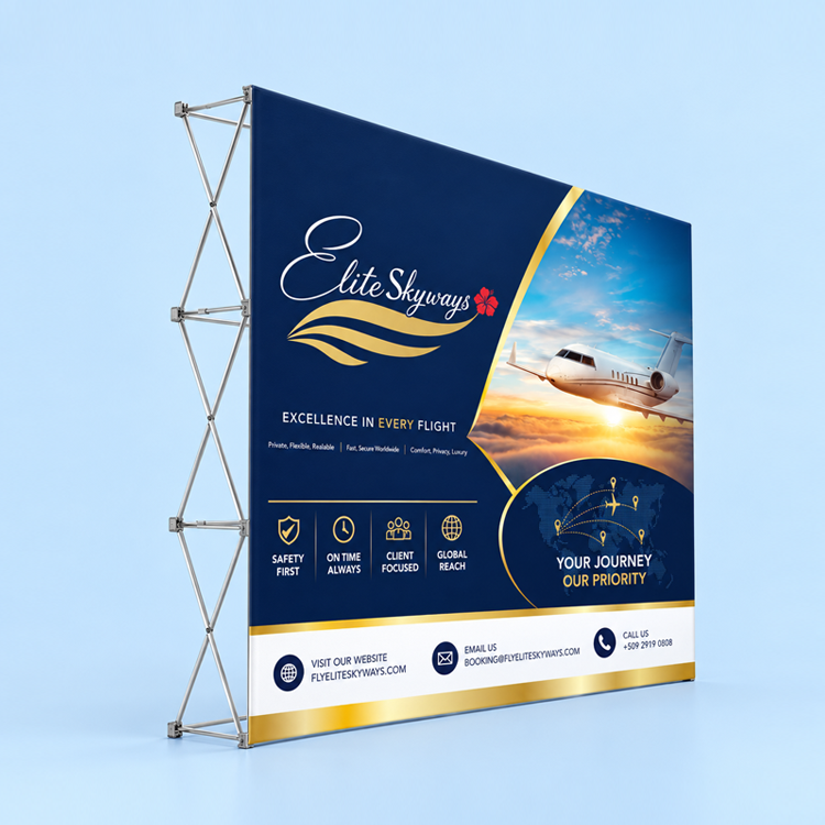 Pop Up Fabric Display