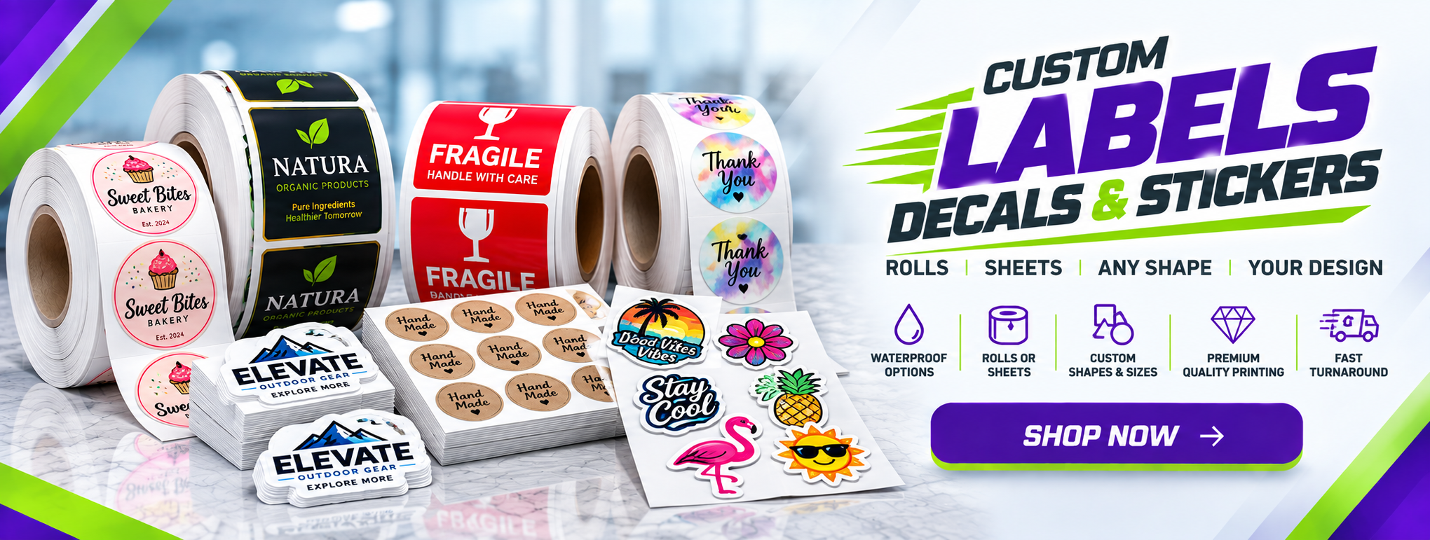 labels and stickers