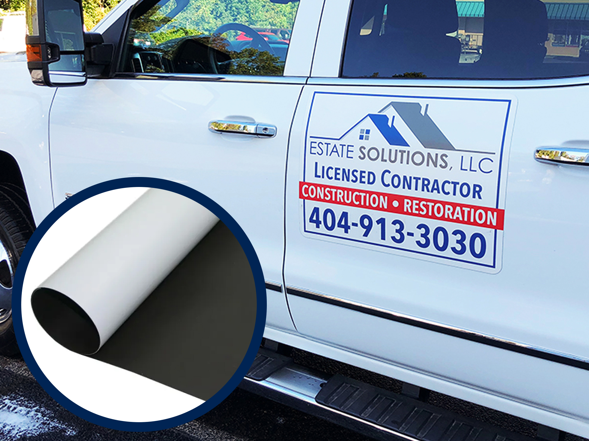Digimax magnetic media for indoor and outdoor magnetic signs