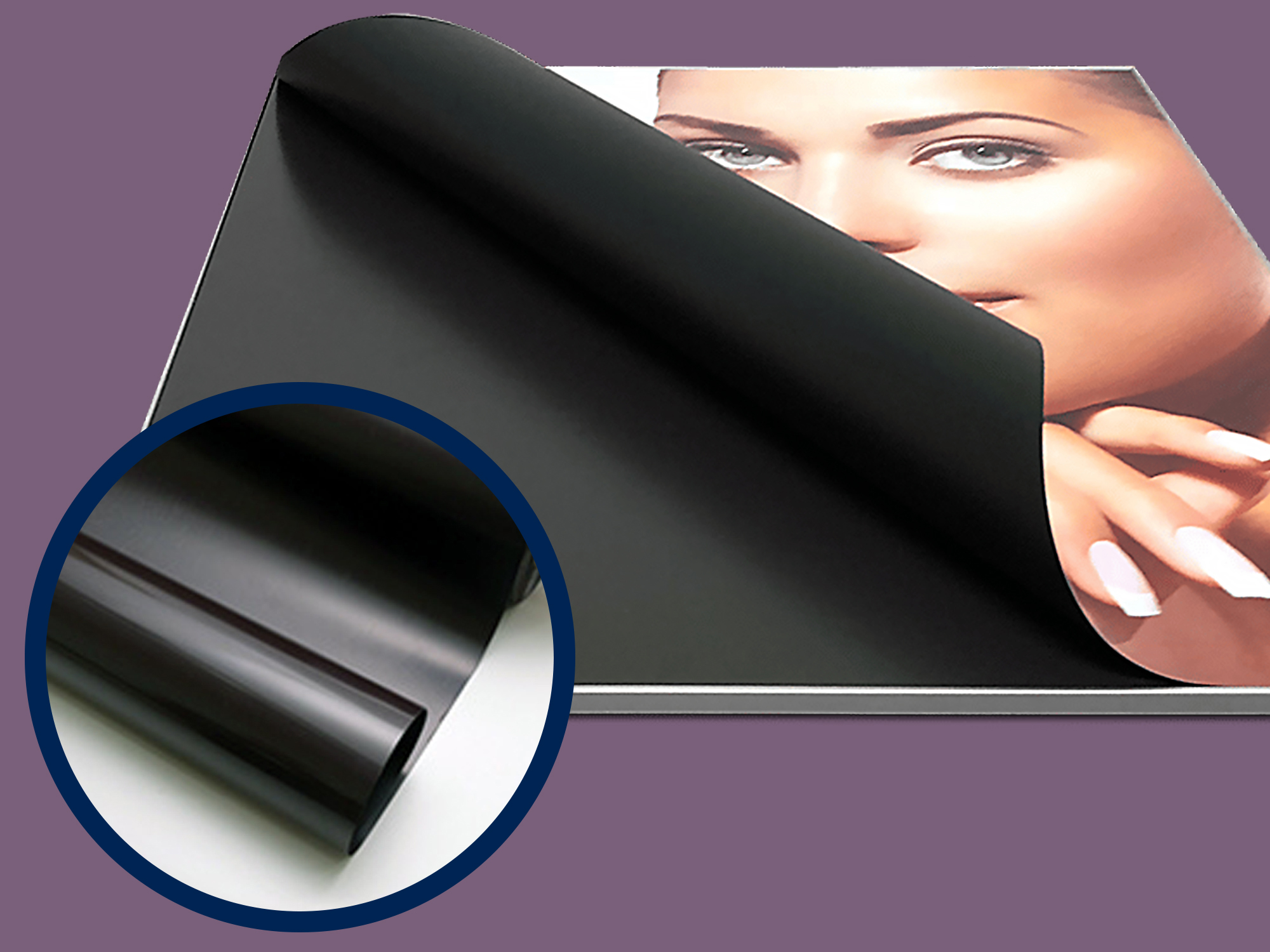 Magnetic receptive surface for custom magnetic graphics and signage