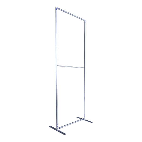 33.5"×7.5'H Economy Tube Banner Stand With Steel Feet Hardware Only
