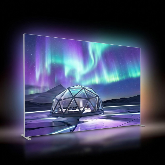(007EM-18FBA-13ft) 13FT 120mm Alu SEG Light Box Graphic Package