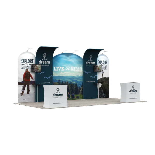 20Ft Standard Booth Solution 217 (A5A6C5A6A5) Graphic Package