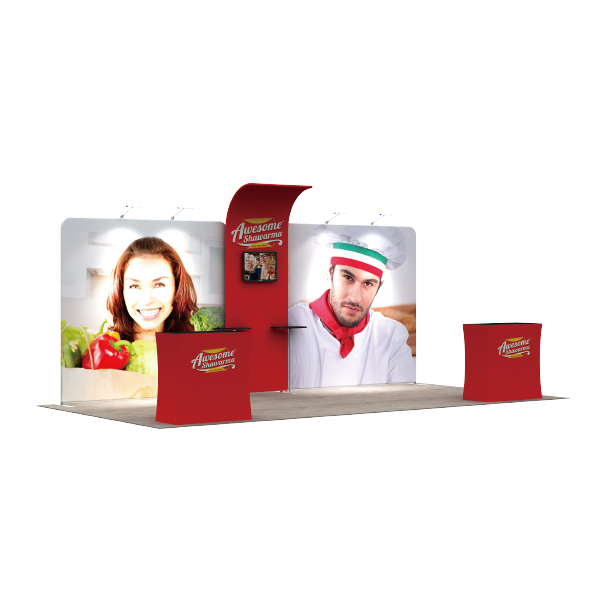 20Ft Standard Booth Solution 220 (B4D4B5) Graphic Package