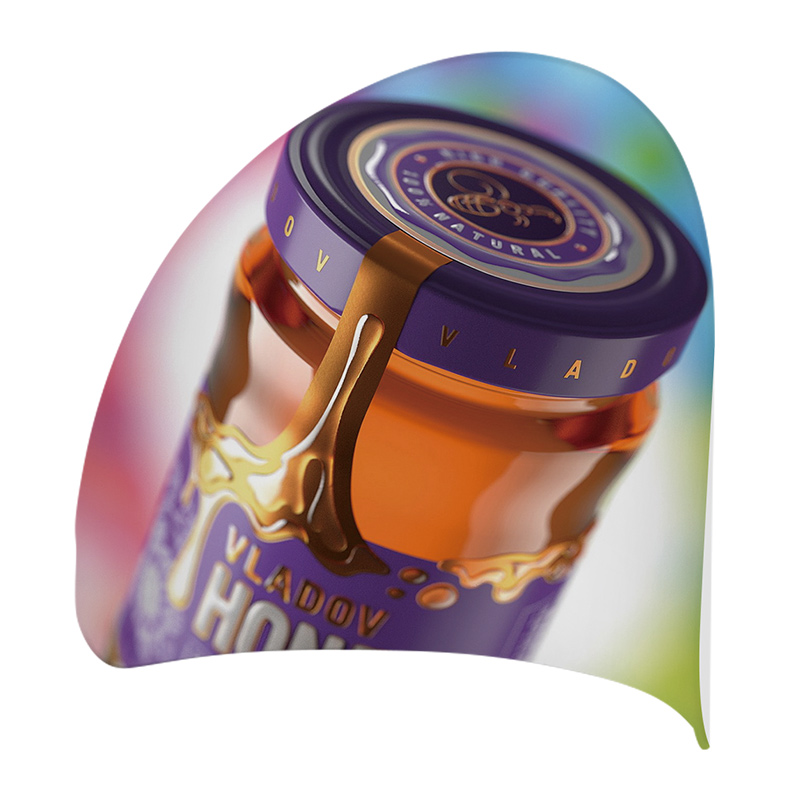 （005EM-17W4）EM-17W4 Tube Semi-circle Fabric Wall Graphic Package