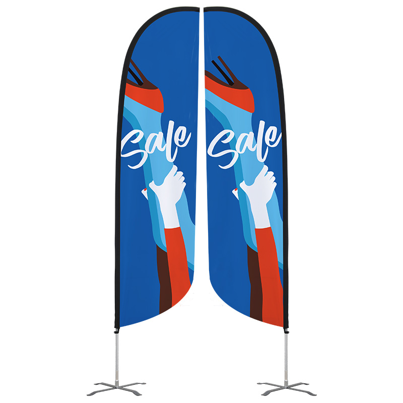 (014CF12ST)12' Premium Convex Flag (Starting from $45 each)