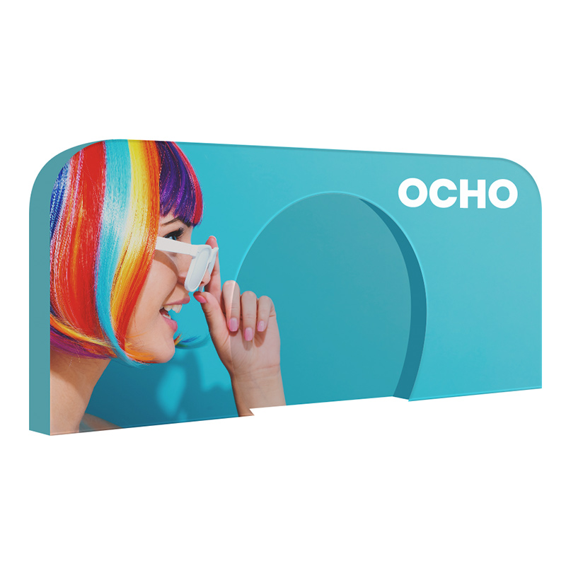 （004EM-17T1）20Ft. 3D Fabric Backwall with Round Concave Graphic Package