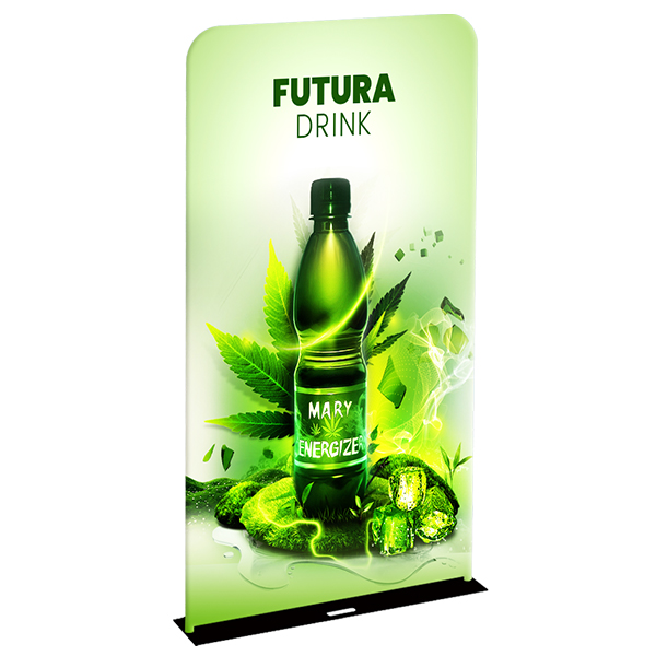 (006EM-17BJ-4Ft )4ft Steel Plate Tube Banner Stand