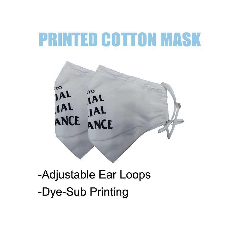 100% Cotton Adjustable Earloop Face Mask