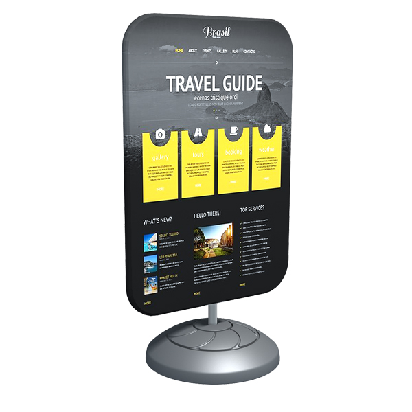 Outdoor Square Waterbase Sign Double Sided Graphic Package