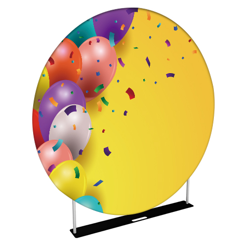 （006EM-17BA-7Ft）7ft Tube Round Banner Stand