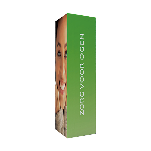 20"L x 28"W x 79"H Tube Colum Stand Graphic Package