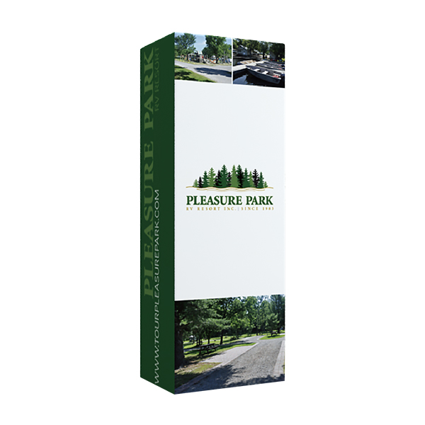 31"L x 31"W x 118"H Tube Colum Stand Graphic Package