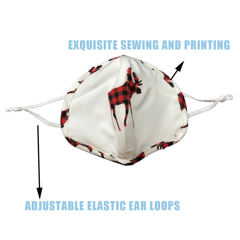 (002FMS046)Dye-Sub Printed Adult Mask Adjustable Ear Loops w./ Nose Wire (S046) 2