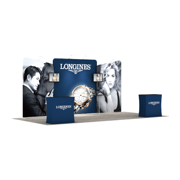 20Ft Standard Booth Solution 203 (B4D2B4) Graphic Package 1