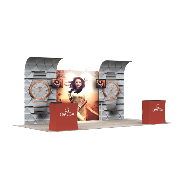 20Ft Standard Booth Solution 222 (B6D1B6) Graphic Package 1