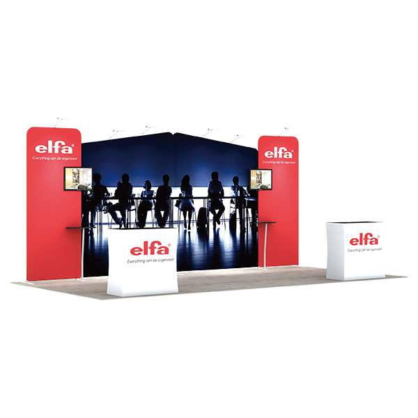 20Ft Standard Booth Solution 201 (A2C4C4A2) Graphic Package 1