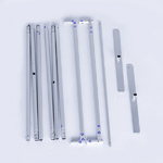 33.5"×7.5'H Economy Tube Banner Stand With Steel Feet Hardware Only 2