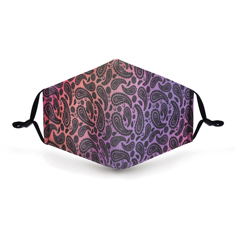 （002FMS048）Dye-Sub Printed Adult Mask Adjustable Ear Loops w./ Filter Pocket (S048) 8