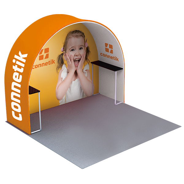 Round Arch with Display Racks Graphic Package 1