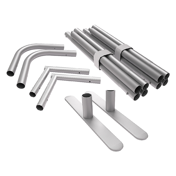 10'W x 7.5'H Tube Straight Wall Hardware Only 2