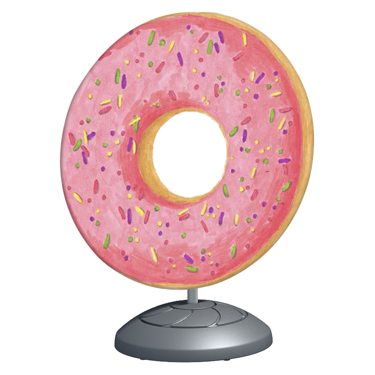 Outdoor Round Waterbase Sign Double Sided Graphic Package 3