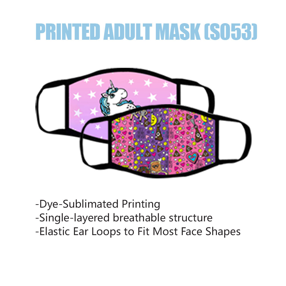 （002FMS053）S053 DYESUB Elastic Face Mask 1