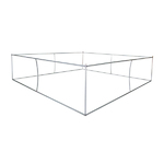 8'L x 8'W x 3.5'H Square Hanging Signs Graphic Package 2