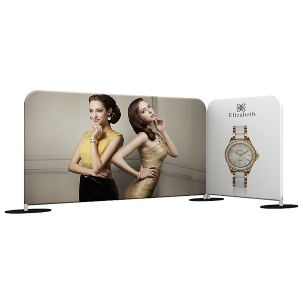 Tube Double Barricade Outdoor Display Graphic Package 1