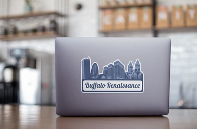 Buffalo Renaissance Sticker Decal- 6.5" x 4" (FREE SHIPPING)
