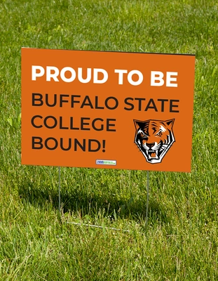 Buffalo State College Bound Lawn Sign (Stake Included)