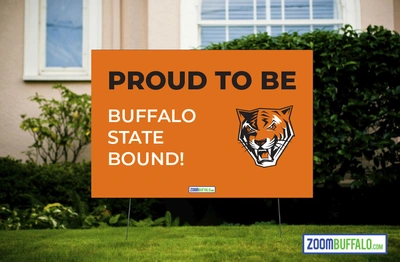 Buffalo State Bound Lawn Sign (Stake Included)