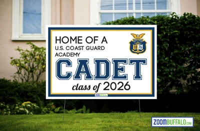Coast Guard Academy Cadet Lawn Sign 2026 (Stake Included)