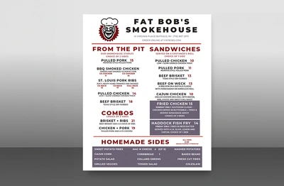 Restaurant Menus 8.5x11