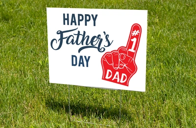Father's Day #1 Lawn Sign