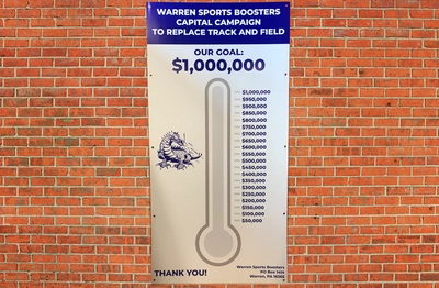 Fundraising Thermometer Board 48" x 96" (Local Pickup Only)