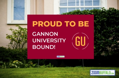 Gannon University Bound Lawn Sign (Stake Included)