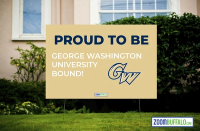 George Washington University Bound Lawn Sign (Stake Included)