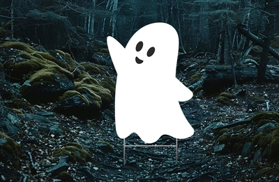 Happy Ghost Lawn Ornament