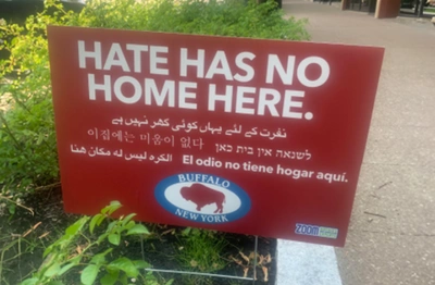 Hate Has No Home Here Buffalo (Stake Included)
