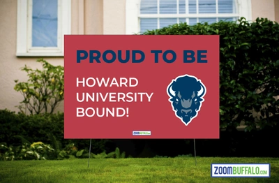 Howard University Bound Lawn Sign (Stake Included)