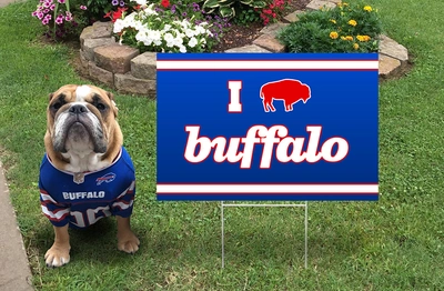 I Heart Buffalo Sign (Stake included)