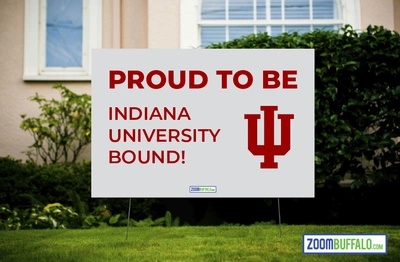Indiana University Bound Lawn Sign (Stake Included)