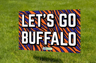 Let's Go Buffalo Lacrosse Sign